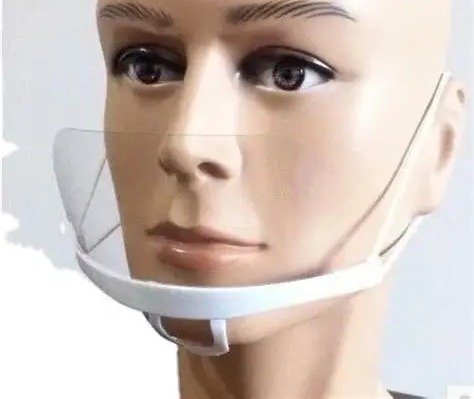 Tapabocas Acrílico Plástico Transparente